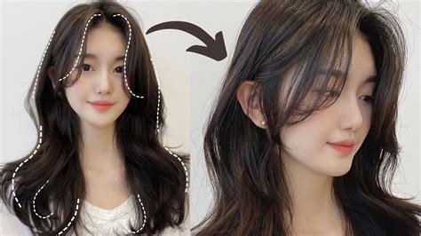 asian bangs|KOREAN CURTAIN BANGS TUTORIAL .